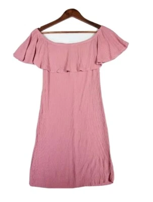 Asos Maternity Dusty Rose Pink Sleeveless Flutter Shoulder Stretchy Top Size 6