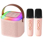 Karaoke Machine for Kids & Adults， Mini Portable Bluetooth Karaoke Speaker wi...