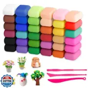 36 Colors Polymer Clay, Modeling Clay for Kids DIY Starter Kits, Oven Baked M