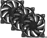 upHere 3-Pack Long Life Computer Case Fan 120mm Cooling Case Fan for Computer Cases Cooling-12BK3-3