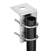 Stainless Steel Bracket Mount with U Bolt for Ham UHF VHF CB Cellular 4G Antenna