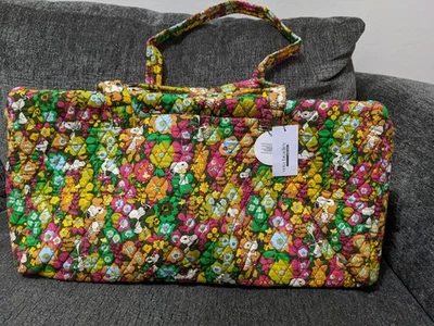 Vera Bradley Large Travel Duffel Peanuts Garden Snoopy Woodstock NWT