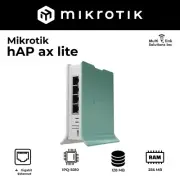 Mikrotik hAP ax lite L41G-2axD Gen6 AX RouterOS v7