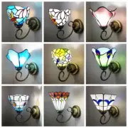 Tiffany Wall Lamp Dragonfly Phoenix Flower Beads diamonds Peacock Baroque Light