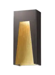 Z-Lite 561B Millenial 18" Tall LED Wall Sconce - Deep Bronze / Gold / Chiseled