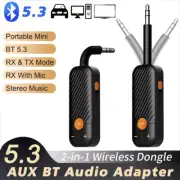 2 in 1 Wireless Bluetooth 5.3 Receiver Transmitter Adapter 3.5mm Jack Handsfree