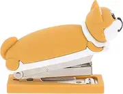 Veemoon Cute Dog Shape Mini Strip Stapler Portable College Desk Stationery Stylish School Supplies for Boys and Girls Kawaii Office Stapler Versatile Handheld Staple Tool