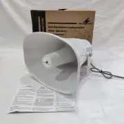 Monacor Horn Speaker IT-130. Variable Weather Proof Design. Made in Germany