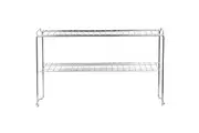 2 Tier Kitchen Dish Rack Plate Cup Drying Drainer Cutlery Storage Shelf Holder