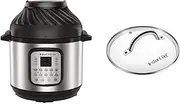 [Instant] Pot Duo Crisp + Air Fryer 11-in-1 Multicooker, 8L - Pressure Cooker, Air Fryer, Slow Cooker, Steamer, Sous Vide Machine & Baking Functions & Genuine Tempered Glass lid, Clear 10 in. 8 Quart