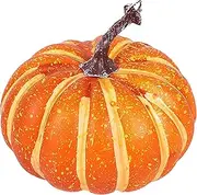 Decorative Pumpkins,Realistic Pumpkin Fall Decorations | Decorative Foam Fake Faux Artificial Pumpkins for Halloween Autumn Harvest Festival Home Table Decor