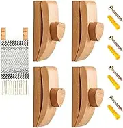 Quilt Hangers for Wall | Blanket Hanger Clamps | Wooden Carpet Blanket Display Clamp Decor for Living Room Bathroom Kitchen