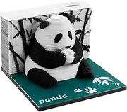 3D Desk Weekly Calendar Creative Panda Memo Pad Tear-Away 3D Art Note Pad DIY 3D 2024 Weekly Calendar Paper Carving Art for Home Office Desktop Decoration Gift