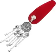 VALICLUD Retro Chinese Style Decorative Snap Hair Clip for Women Vintage Hair Barrette with Unique Texture for Weddings and Festivals Elegant Ethnic Flair