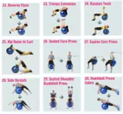Stability Ball Exercises for a Stronger Core Swiss Yoga Balance Balls (Pink, ...