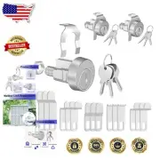 Weatherproof 3 Pack Mailbox Lock with Key - Anti-Corrosion Security Upgrade