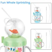 Baby Drinking Cup with Handle 220ml Baby Sippy Cup Portable Whale Squirt xiaVC