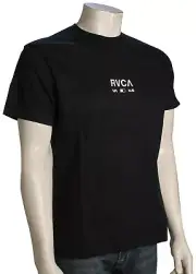 RVCA Textbook SS T-Shirt - Black - New