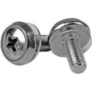 StarTech.com M5 x 12mm - Screws - 100 Pack - M5 Mounting Screws for Server Rack & Cabinet - Mounting Screw - 12 mm - Stainless S