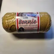Bonnie Macrame Craft Cord 4mm 100 Yards "Gold" Factory Sealed