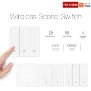 1-3Gang Yuya Zigbee Smart Scene Switch Push Button Battery Powered Automation