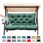 Outdoor/Indoor Swing Replacement Cushion, 2 or 3 Seats Bench Cushions with Ba...