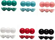 PartyKindom Ceramic Bowl Trifle Bowl Dinnerware Storage Fruit Kitchen Salad Hook Dish Food Key Bowl Bowls Round Bowl Mini Ceramic Cookware White