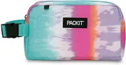 PACKIT Freezable Snack Box - Convenient Portable Container for Fresh Snacks, Cooler Bag Pouch for Food Storage On-The-Go - Long-Lasting Coolness (Tie Dye Sorbet)