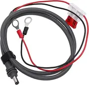 StarlinkMini Cable, O-Ring DC Charging Cable, 18AWG Red Black Parallel O Ring DC Power Cable with Fuse, 12V 24V for Car RV Boat Off Grid Setups (1m)