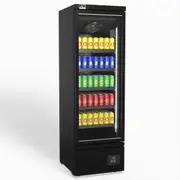 AG Equipment AG Supermarket Single Glass Door Upright Display Fridge - 450 Litre - Commercial Drink Fridges (AG-CSB450) - CSB450-AG