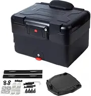 45L Universal Top Box Adventure Motorcycle Top Universal Top Rear Luggage Tool Cases Boxes(Black)