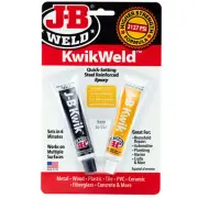 J-B Weld KWIK WELD QUICK SETTING STEEL REINFORCED EPOXY | GRAY 6-MIN | 3127-PSI