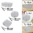 3Pcs Air Fryer Racks Oven Grill Skewer Toast Grilling Racks Multiuse Nonstick