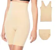 Yummie Seamless Wardrobe Essentials 3-piece in Frappe, L/XL (607701)