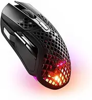 SteelSeries Aerox 5 Wireless 9-Button 74g Gaming Mouse - 180 Hours Lag-Free - Fast-Charging 15mins > 40 Hours - IP54 Water Resistant - 18K CPI Optical Sensor - Prism 3-Zone RGB Illumination