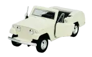 WELLY OLD TIMER 1967 JEEP JEEPSTER COMMANDO ROADSTER WHITE 1:34 DIE CAST NEW BOX