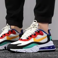 在飛比找Yahoo!奇摩拍賣優惠-Nike Air Max 270 React 黃綠紅 運動百