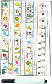 JOINPAYA 1 Set Wall Stickers Letter Learning Sticker Whiteboard Eraser Letter Tracing Decal Whiteboard Magnet Labels Magnetic Calendar for Fridge Chalkboard Eraser Erasers Stickers PVC