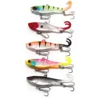 10pcs Soft Vibe Plastic Fishing Lure Sinking 68mm 13g Triple Hooks Barra Snapper