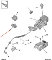 PEUGEOT 2008 Electric Gear Control LHD 98440959ZD New Genuine