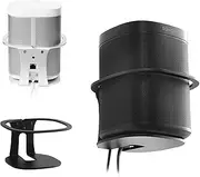 Wall Mount Bracket For SONOS One SL/PLAY:1 Smart Speaker, Heavy-Duty Metal Speaker Holder with Protective Guardrails Home Audio Accessories, Black