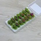 Model Railroad Self-Adhesive Static Grass Tufts Model Flower DIY Scenery Layout