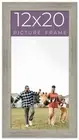 12x20 Frame Grey Real Wood Picture Frame Width 1.5 Inches | Interior Frame Depth