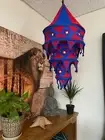Handmade Cotton Lamp Shade w/ Cord - Bohemian Hanging Pendant Lantern Light G