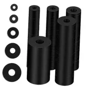 Flat Rubber Washers Assortment Kit, 10/12/16/20/25mm Heavy Duty Rubber 220