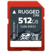 ProMaster SDXC Rugged CINE 512GB 300 MB/s UHS-II U3 V90 Professional Memory Card