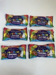 Cadbury Mini Eggs RAINBOW Milk Chocolate with a Crisp Sugar Shell Lot Of 6 Bags