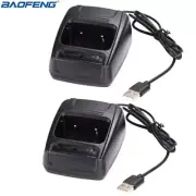 2Pcs Baofeng BF-888S USB Charger 5V 1A For Baofeng BF-888S BF 888S Walkie Talkie