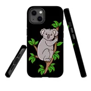 For Apple iPhone 13 Case, Armour Back Cover, Koala Illustration