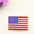 Embroidered Patches American Flag Iron On Patches For Clothes Hats Pants Hot